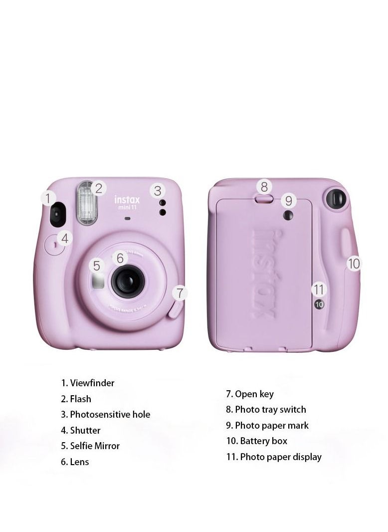 Instax Instax Mini 11 Instant Film Camera With Pack Of 20 Film Blue Efficient Camera Polaroid Camera  - Image 3