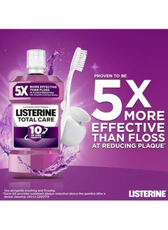 Listerine Mouthwash Total Care 10 In 1 Benefits Clean Mint - 500ml  - Image 2