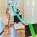 Valchemist FlexTrack 5000 Flexible Race Car Track for Kids Toy with Suction Cups Compatible with Hot Wheels and Diecast 164th Cars and More 15 Feet Long Rolls Up Portable Racetrack Electric Green - Image 3