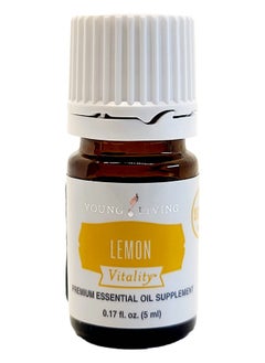 Vitality Lemon Essential Oil 5Ml - 100% Pure, Zesty And Refreshing Citrus Flavor For Culinary Delights - Zest Up Your Dishes And Beverages - Brighten Your Recipes With Freshness
