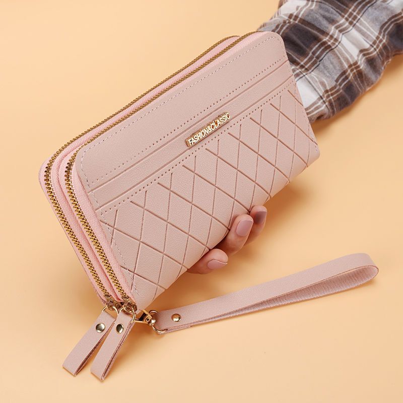 Multifunctional Solid Color PU Leather Wallet, RFID Blocking Design Portable Daily Storage Purse for Cards Cash Coin Business Use - Image 3
