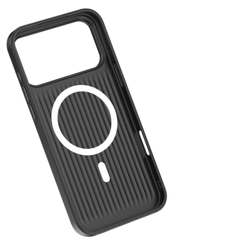 MagSafe iPhone 13 Pro Leather Case Protective Texture for iPhone 13 and Anti Fingerprint in Gray for Family Use - Image 4