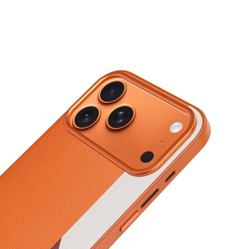 MagSafe iPhone 13 Pro Leather Case Protective Texture for iPhone 13 and Anti Fingerprint in Gray for Family Use - Image 5