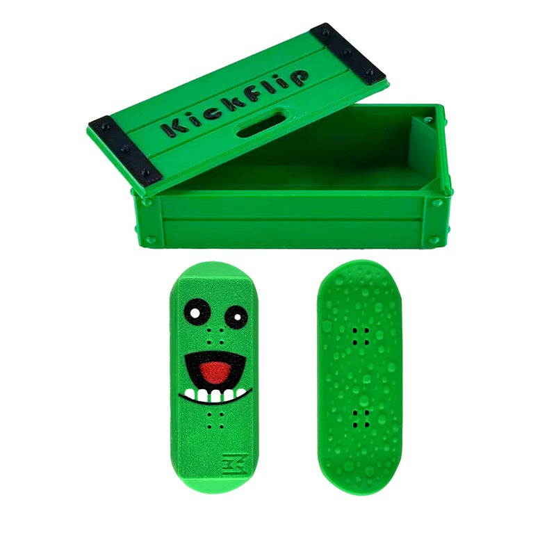 ascavs Magnetic Kickflip Fidget Slider Toy for Adults Mini Flip Fingerboard Skateboard with Storage Crat PortableOffice Desk Toys - Image 3