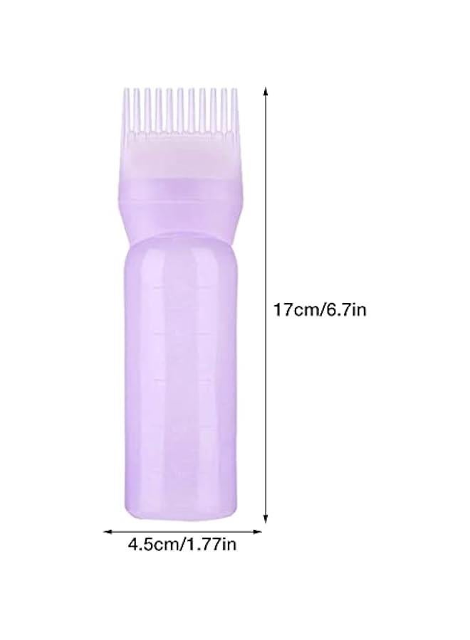 OCTOBER Root Comb Applicator Bottle 4 Ounce - Hair Oil Applicator 1/3 Pack Applicator Bottle For Hair Dye Bottle Applicator Brush With Graduated Scale,Hair Coloring,Dye And Scalp Treatments - Image 4