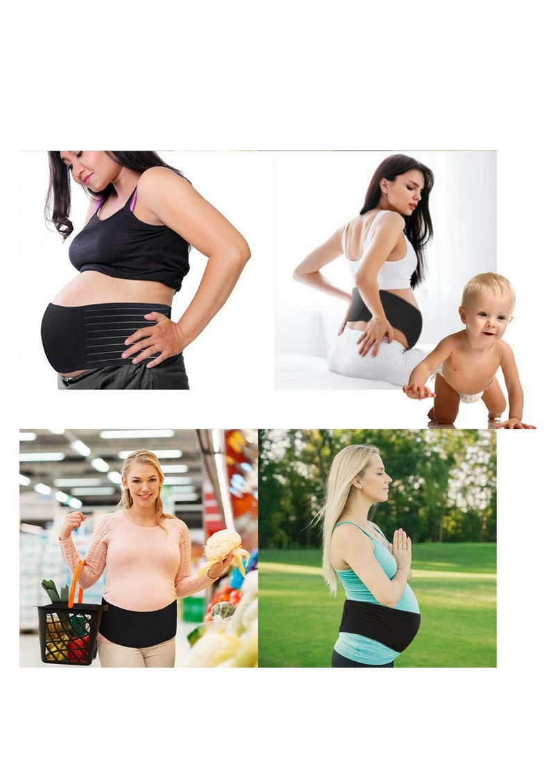 SOLARAE Maternity Belt Pregnancy Support Belt Bump Band Abdominal Support Belt Breathable Adjustable Belt - Image 5