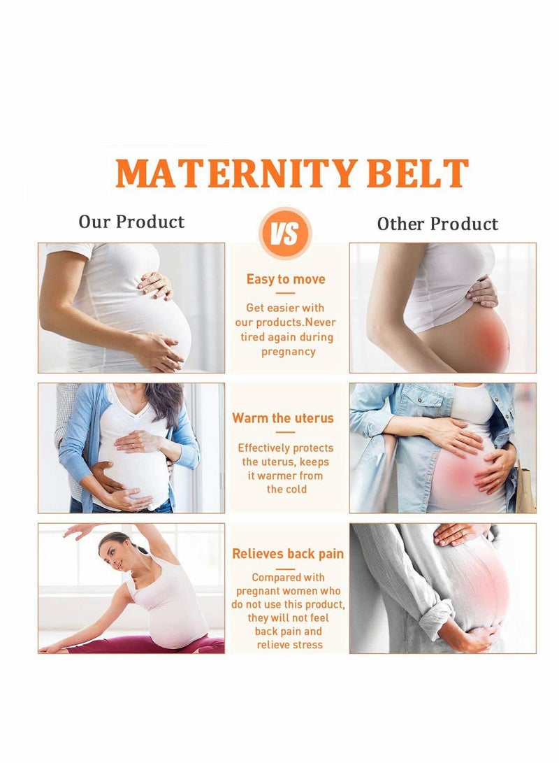 SOLARAE Maternity Belt Pregnancy Support Belt Bump Band Abdominal Support Belt Breathable Adjustable Belt - Image 4