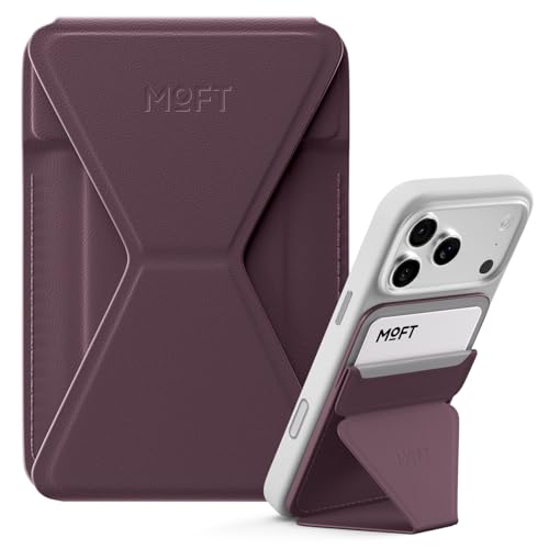 MOFT Magnetic Wallet Stand Compatible with iPhone 171615141312 Series Angle Adjustment Magsafe Compatible MOVAS Phone StandBlackBerry - Image 1