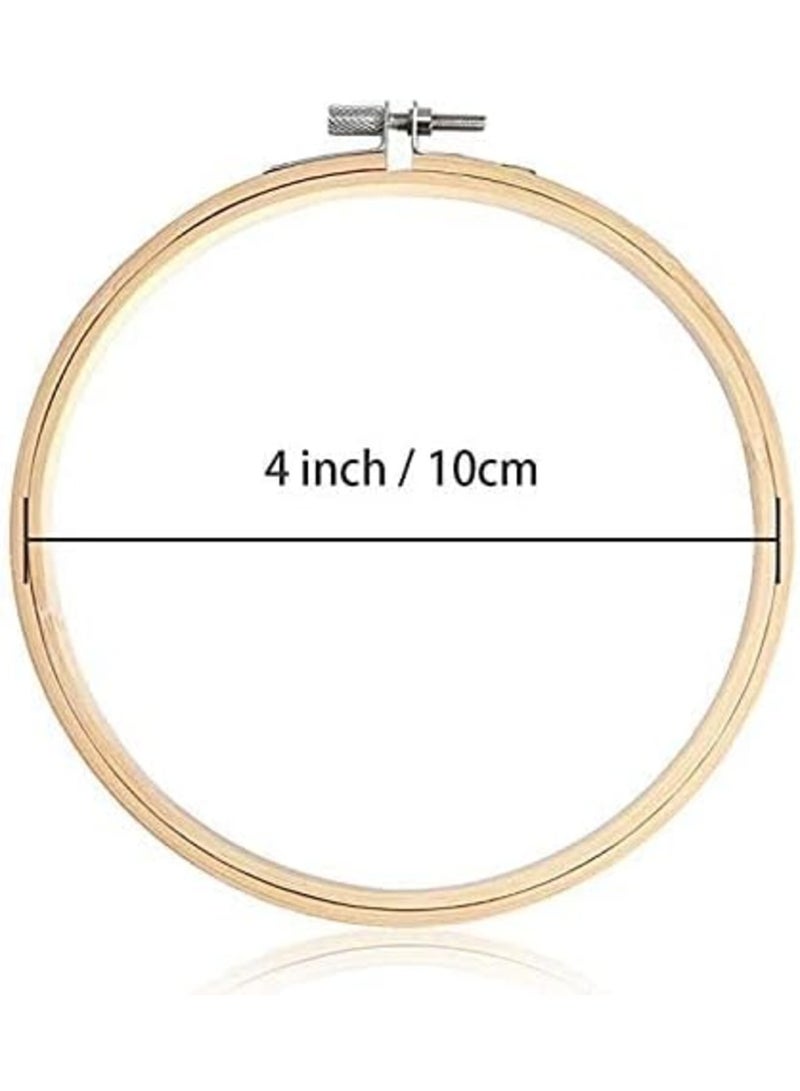 Embroidery Hoops, Bulk Wholesale Cross Stitch Hoop Ring, for Embroidery, Art Craft Handy Sewing and  Decoration (12 Pieces, 4 Inch) - Image 3