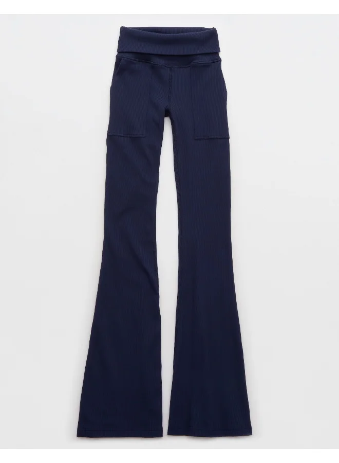 آري من امريكان ايجل Rib Low-Rise Foldover Flare Legging