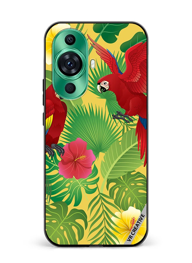 VR CREATIVE Protective Case Cover For Huawei nova 11 Parrot In Jungle Design Multicolour - Image 1