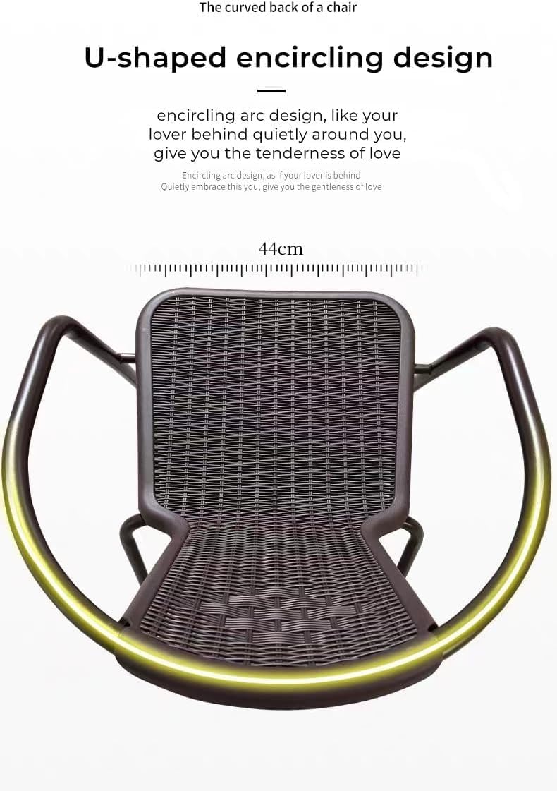 Harmony Home 7-Piece Outdoor Garden Dining Set – Poly Rattan Patio Table & 6 Chairs, Balcony & Terrace Furniture & Grey - Image 4