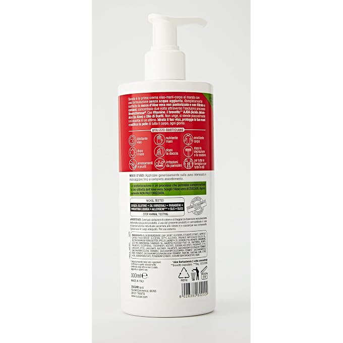 ZUCCARI [aloevera] - aloe universal cream, pack of 1 (1 x 300 ml) - Image 2