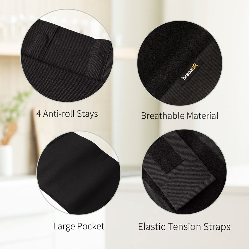 BraceUP Plus Size Back Brace for Woman and Man - Extra Large Lower Back Support with Straps and Compressions, Back Pain Relief, Abdominal Plus Size Binder (3XL 52-62 In) - Image 5