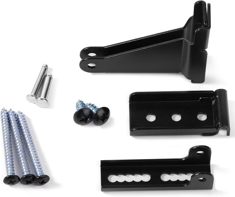 KINBOM Storm Door Closer Bracket，Repair Jamb Bracket Compatible with Andersen，Durable Screen Door Closer Replacement Parts Kits with Emco/Larson/Pella, Protecting Doors from Damage from Strong Winds (Black) - Image 1