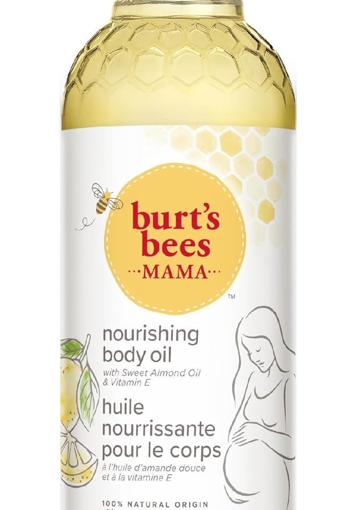 Burt's Bees Mama Bee Nourishing Body Oil with Sweet Almond Oil and Vitamin E, 147.8 ml