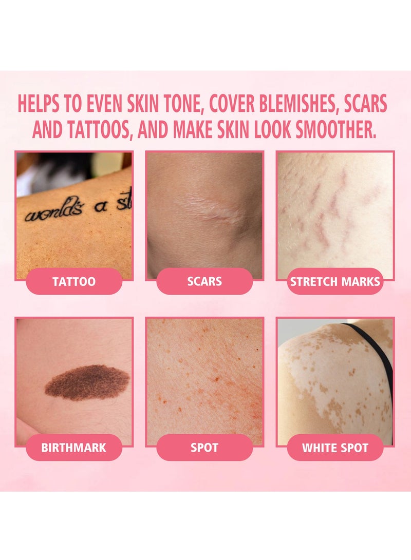 EELHOE Body Makeup Waterproof Foundation, Face and Body Foundation, Body Foundation, Body Makeup Foundation Best,With Strong Covering Power - To Cover Scars, Black Spots 100ml - Image 3