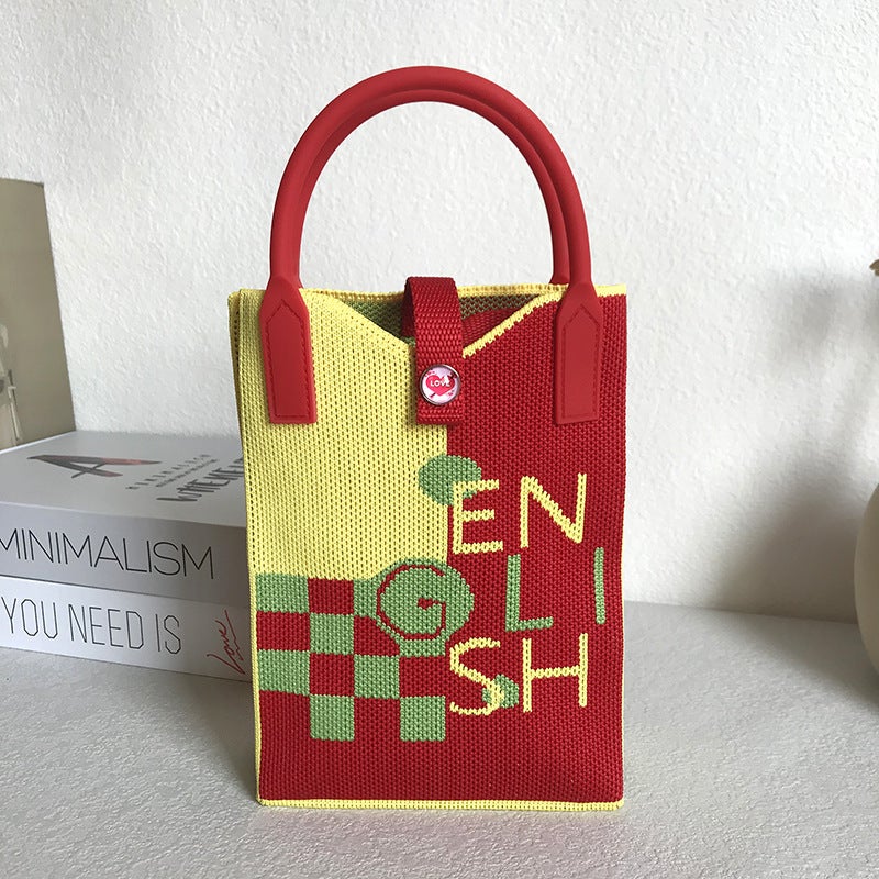 Spring And Korean Style Niche Design Cute Mini Mobile Phone Bag Knitted Unit Price Crossbody Bag Portable Hand Bag - Image 1