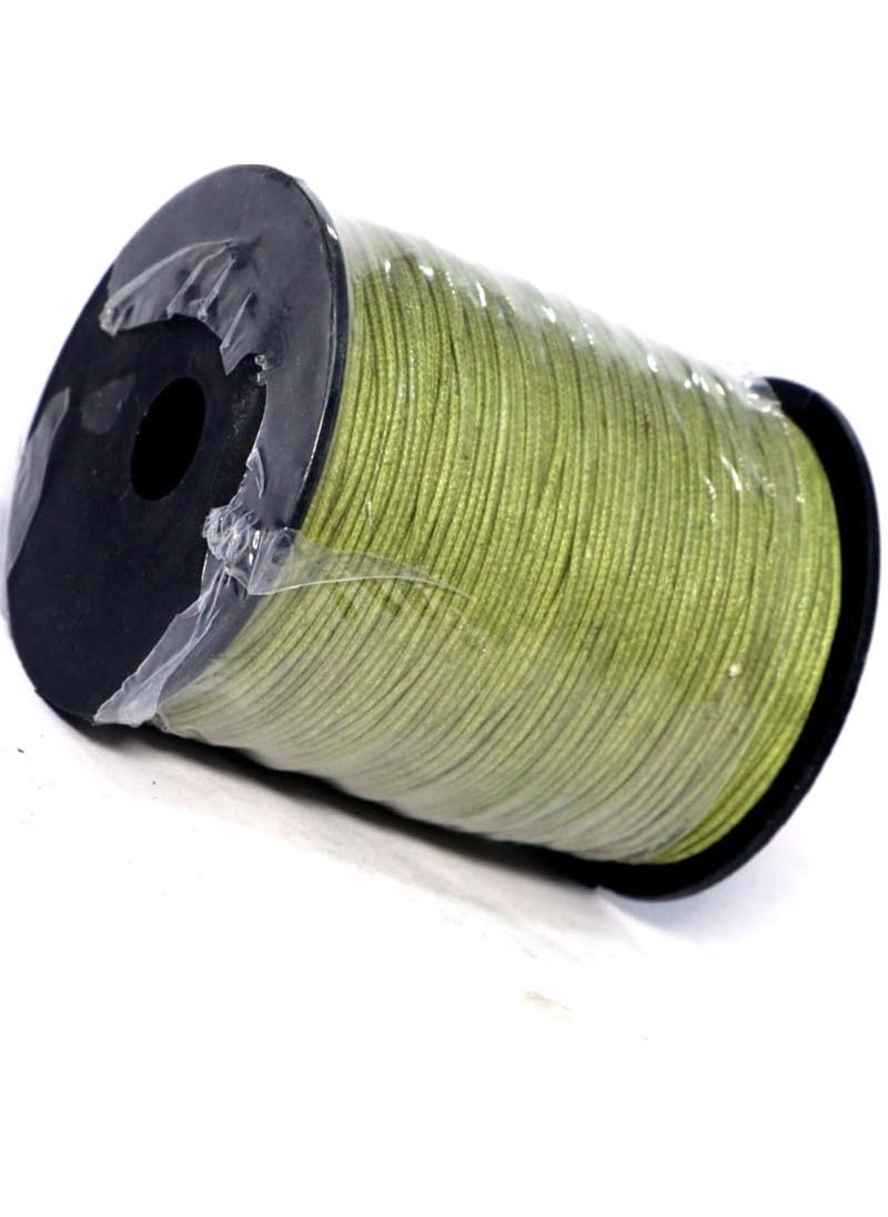 Torex TOREX� 92 Mt, 1mm Thick, Roll Braided Wax Cotton Cord for DIY Jewellery Making, Beading, Art and Craft Work and Handicrafts, (Pack of 1 pcs Mehendi)  - Image 3