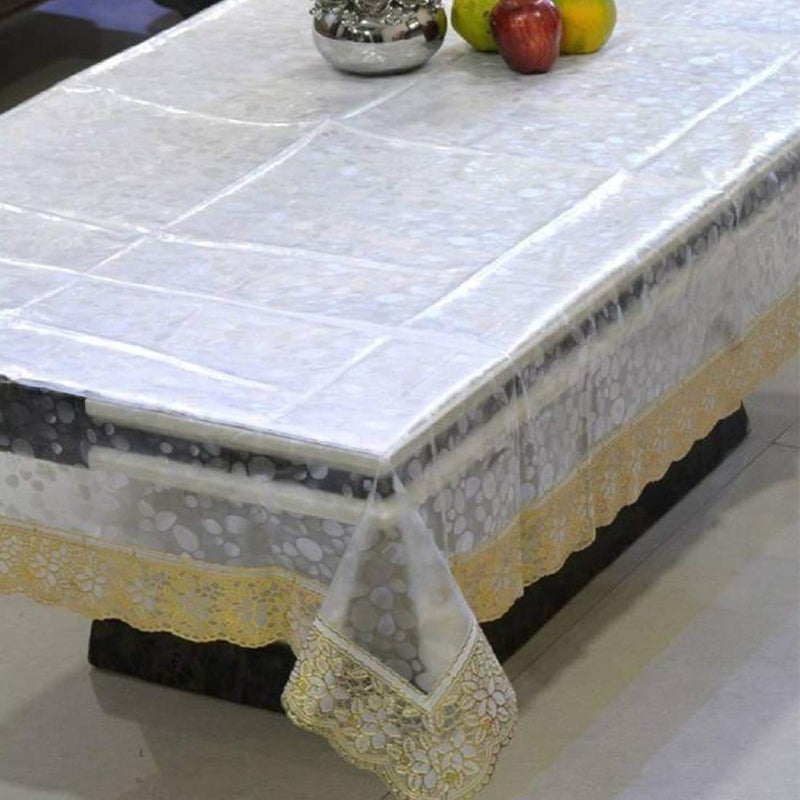 Shieldsmore Silver Plain Table Cover 40 60 inches Gold 3D 40 60 - Image 1