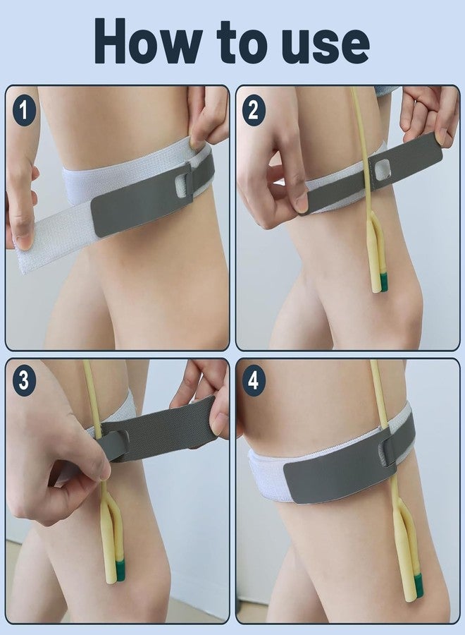 RupeeRise Catheter Leg Bag Holder, Catheter Bag Straps for Secure Fixation, Comfortable and Adjustable Leg Band for Daily Activities Post-Surgery Recovery（50 * 2.5cm/19.6 * 0.98in） - Image 4