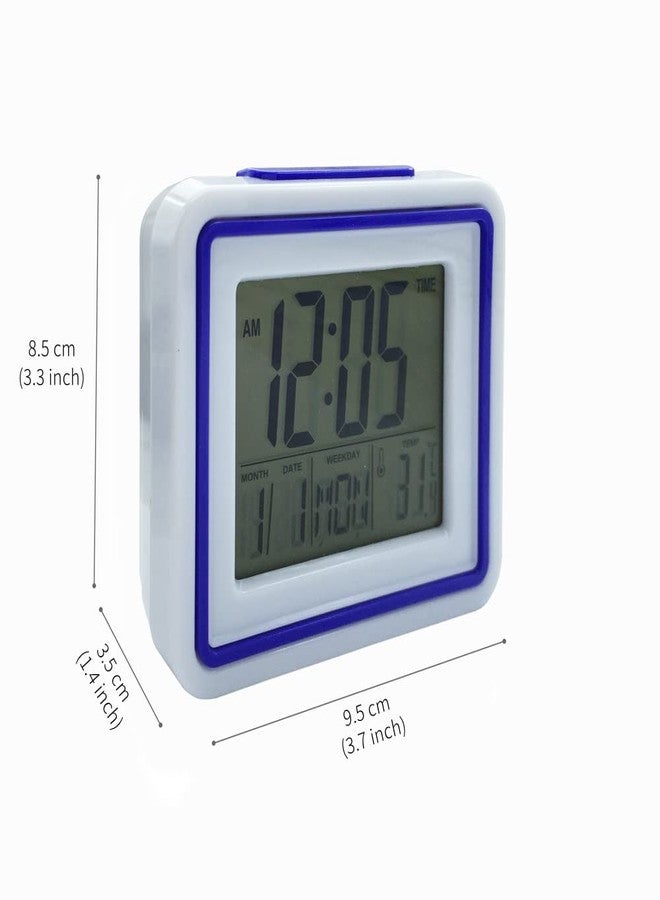 VISIONU English Talking Alarm Clock with Date, Day and Temperature, for Low Vision or Blind (Purple) - Image 2