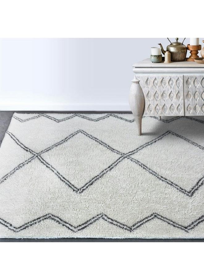 LOFT ELBURG, CARPET RECTANGULAR, 160X230, FABRIC, IVORY AND GREY. 