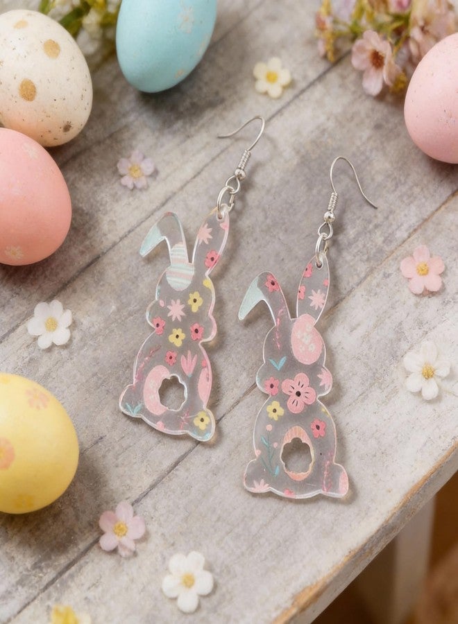 YANCHUN Easter Earrings for Women Cute Dangle Earrings Easter Basket Stuffers Essentials Bunny Rabbit Jewelry Gifts - Image 5