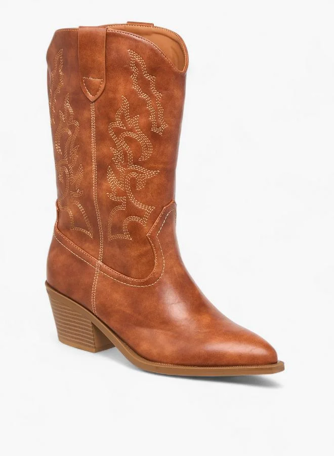 Women Embroidered High Shaft Boots