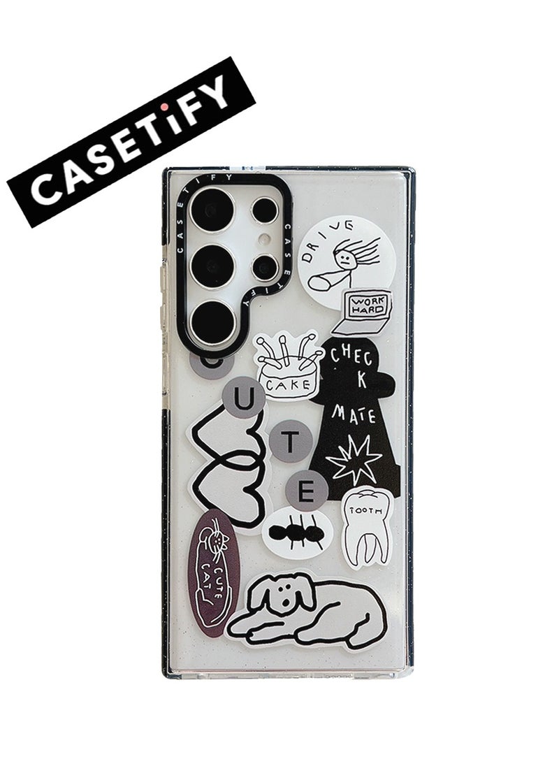 Casetify Samsung Galaxy S23 Ultra 'Summer Doodle' Dog Sticker Case  - Image 1