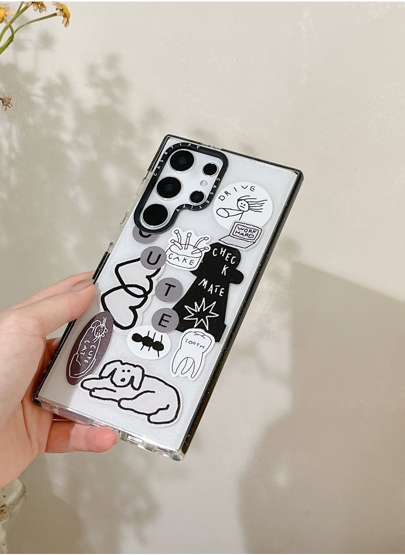 Casetify Samsung Galaxy S23 Ultra 'Summer Doodle' Dog Sticker Case  - Image 2