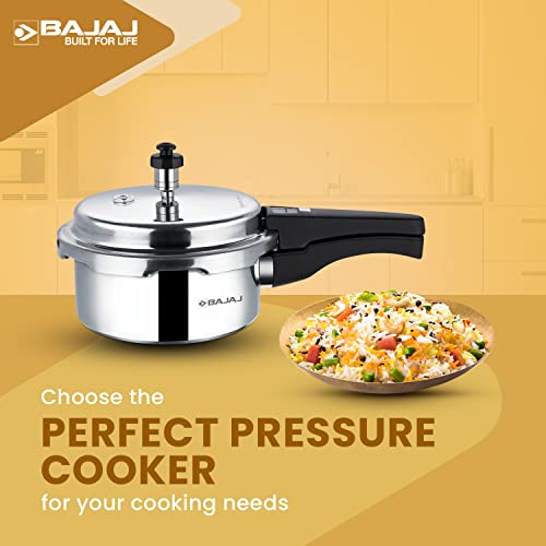 Bajaj PCX 2IB, 2 ltr Aluminium Pressure Cooker with Induction Base (Silver, ISI Certified) - Image 5
