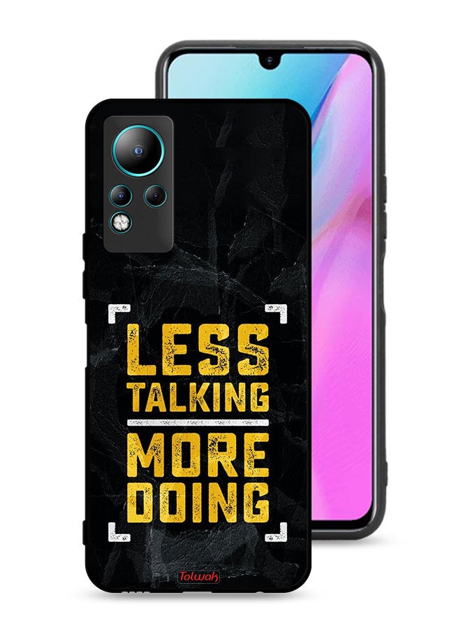 Tolwak - Infinix Note 11 Protective Case Cover Less Talking More Doing - Image 1