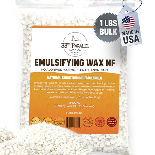 33RD PARALLEL SOAP CO. Non-GMO Emulsifying Wax NF Pastilles (1 LBS / 16 OZ) 100% Natural Plant Derived | For Lotions, Creams, Soap Making, Hair Products | Cosmetic Grade | Product of USA | 1 POUND - Image 3