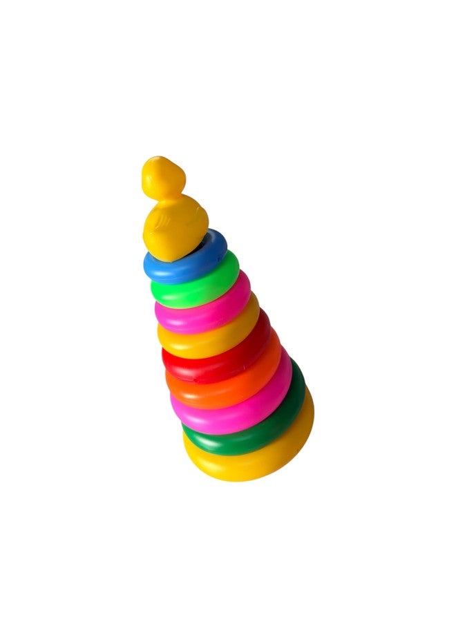 Dorytoys Colorful Duck Ring Stacking Toy for Kids Baby Learning Stacker Multicolor, Early Development Toddlers, Hand-Eye Coordination, Fine Motor Skills, - Image 2