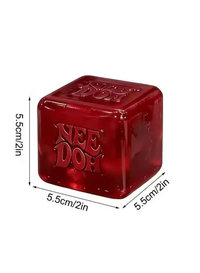 Dr Pepper NeeDoh Nice Cube -Sensory Squeeze Toy with Super Solid Squish - 2.25" Cube - Image 2