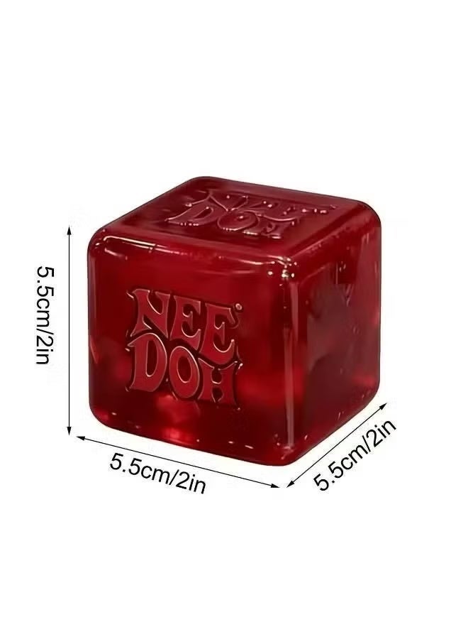 Dr Pepper Nice Cube -Sensory Squeeze Toy with Super Solid Squish - 2.25" Cube - Image 2