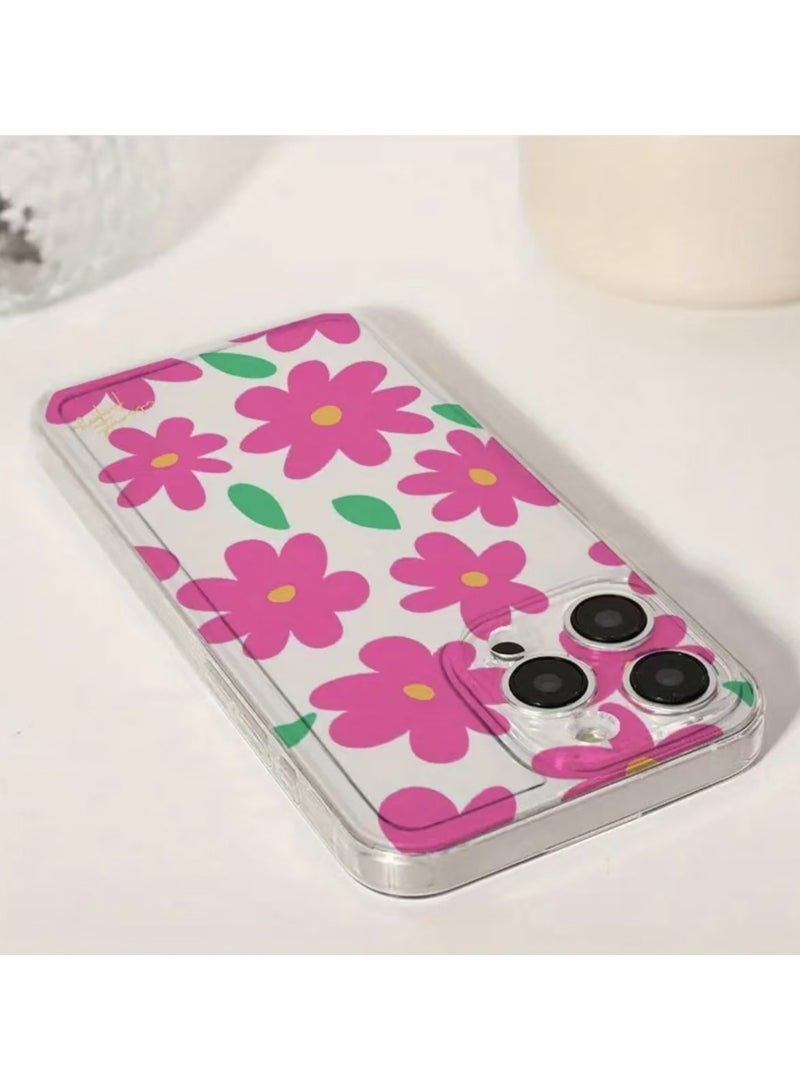 جراب فضائي وردي شفاف لجهاز iPhone 16 Pro - مقاوم للصدمات ، مقاوم للخدش ، حماية من السقوط - Image 3