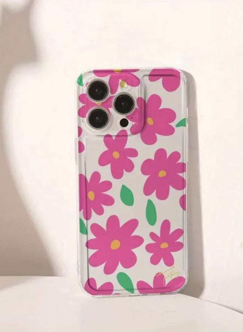 جراب فضائي وردي شفاف لجهاز iPhone 16 Pro - مقاوم للصدمات ، مقاوم للخدش ، حماية من السقوط - Image 4