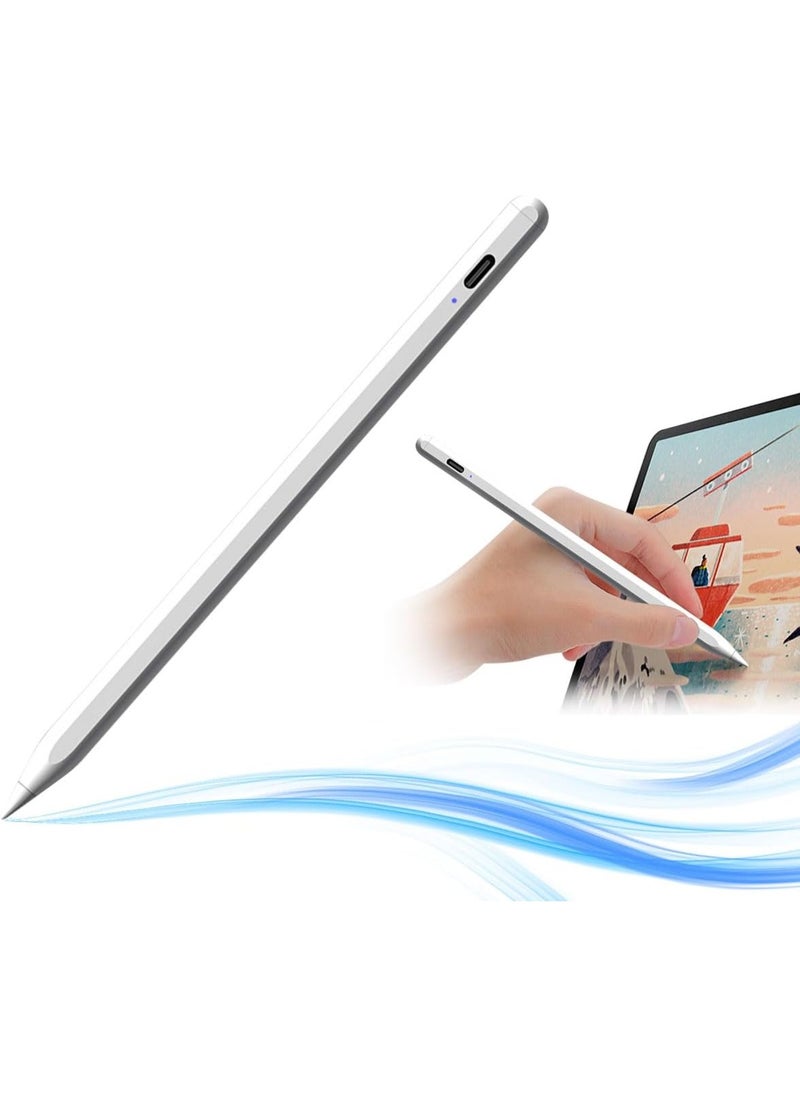 Generic - Stylus Pen for Touch Screens – Fine 2mm Tip, Rechargeable, No Lag, Scratch-Resistant Fiber Tip, Compatible with iPad, iPhone, Android Tablets, Microsoft Surface - Image 1