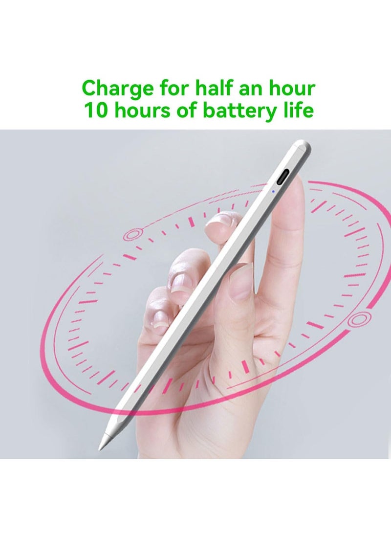 Generic - Stylus Pen for Touch Screens – Fine 2mm Tip, Rechargeable, No Lag, Scratch-Resistant Fiber Tip, Compatible with iPad, iPhone, Android Tablets, Microsoft Surface - Image 1