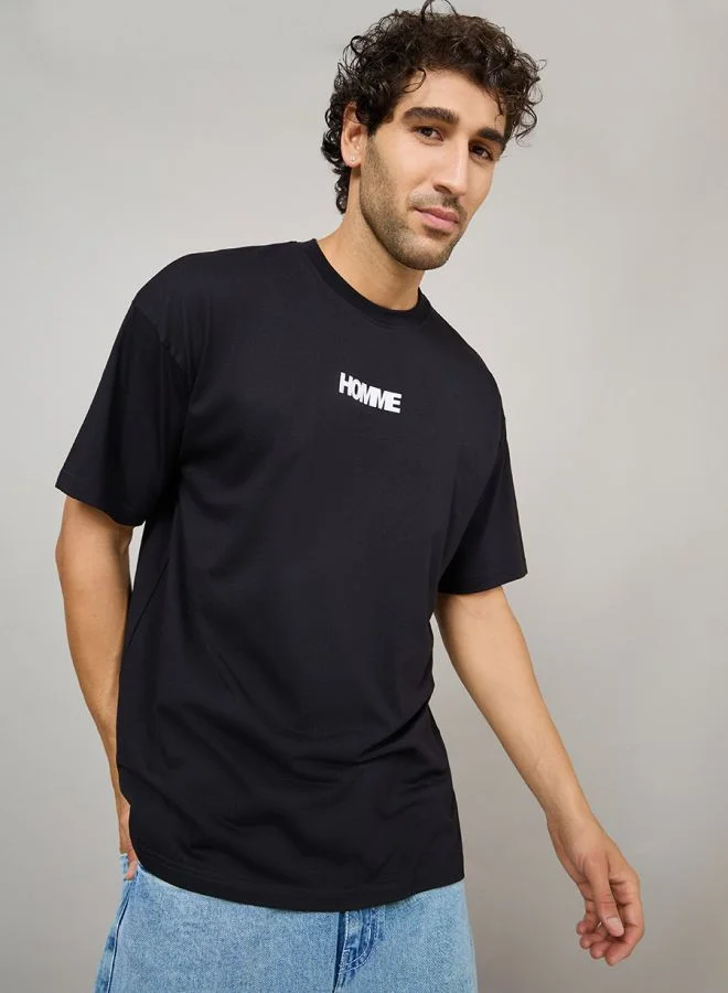 Styli Front HD Print Oversized T-Shirt
