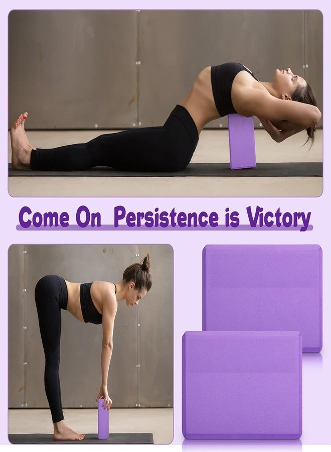 Touchcart Yoga Block Set of 1 with Strap - High Density Foam Brick for Stretching, Balancing, Flexibility & Strength Training - Premium Multicolor Yoga Accessories for Women & Men - Image 3