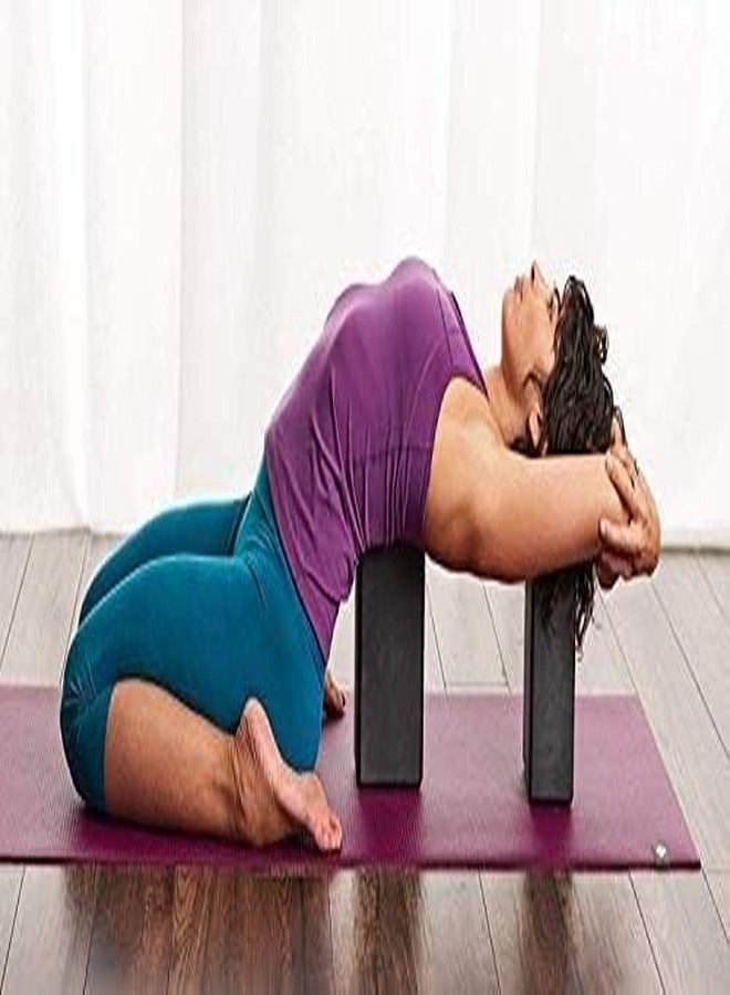 Touchcart Yoga Block Set of 1 with Strap - High Density Foam Brick for Stretching, Balancing, Flexibility & Strength Training - Premium Multicolor Yoga Accessories for Women & Men - Image 4