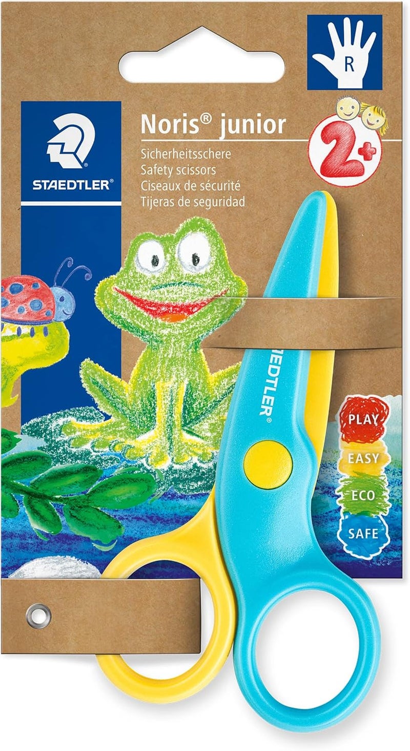 STAEDTLER Noris Junior Safety Scissors - Right-Handed for Ages 3+, 10 cm - Image 1