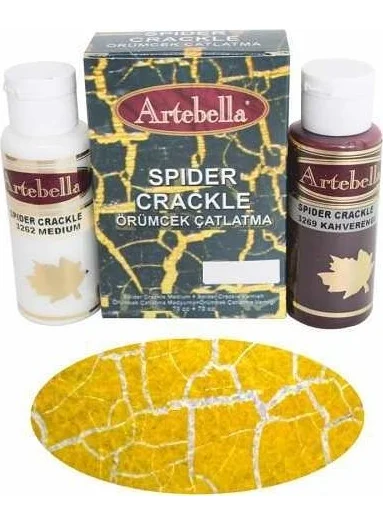 Artebella Spider Cracking 3265 Yellow 70 cc Medium + 70 cc varnish