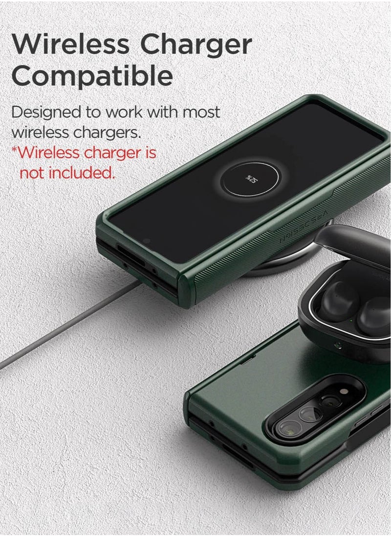 VRS Design Terra Guard Modern Case Cover [Hinge Protection] for Samsung Galaxy Z Fold 3 5G (2021) - Dark Green  - Image 5