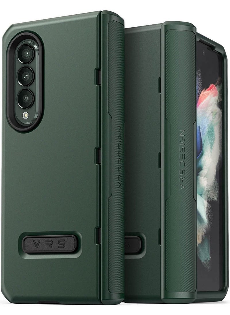 VRS Design Terra Guard Modern Case Cover [Hinge Protection] for Samsung Galaxy Z Fold 3 5G (2021) - Dark Green  - Image 1