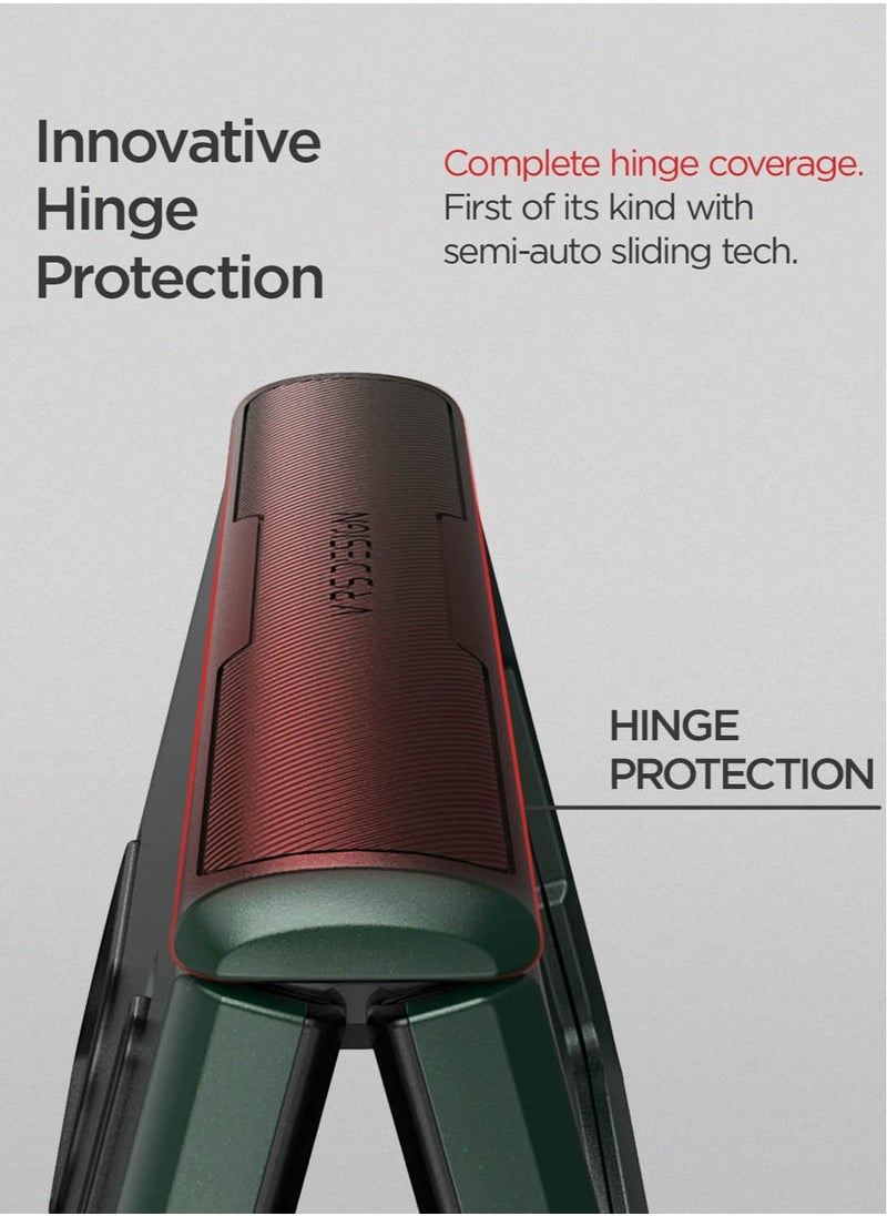 VRS Design Terra Guard Modern Case Cover [Hinge Protection] for Samsung Galaxy Z Fold 3 5G (2021) - Dark Green  - Image 2