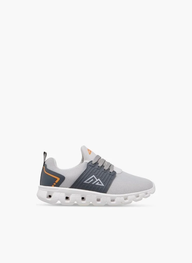 Oaklan by Shoexpress GREY Boys Logo Detail Sports Shoes with Lace-Up Closure for Men | Best Price UAE